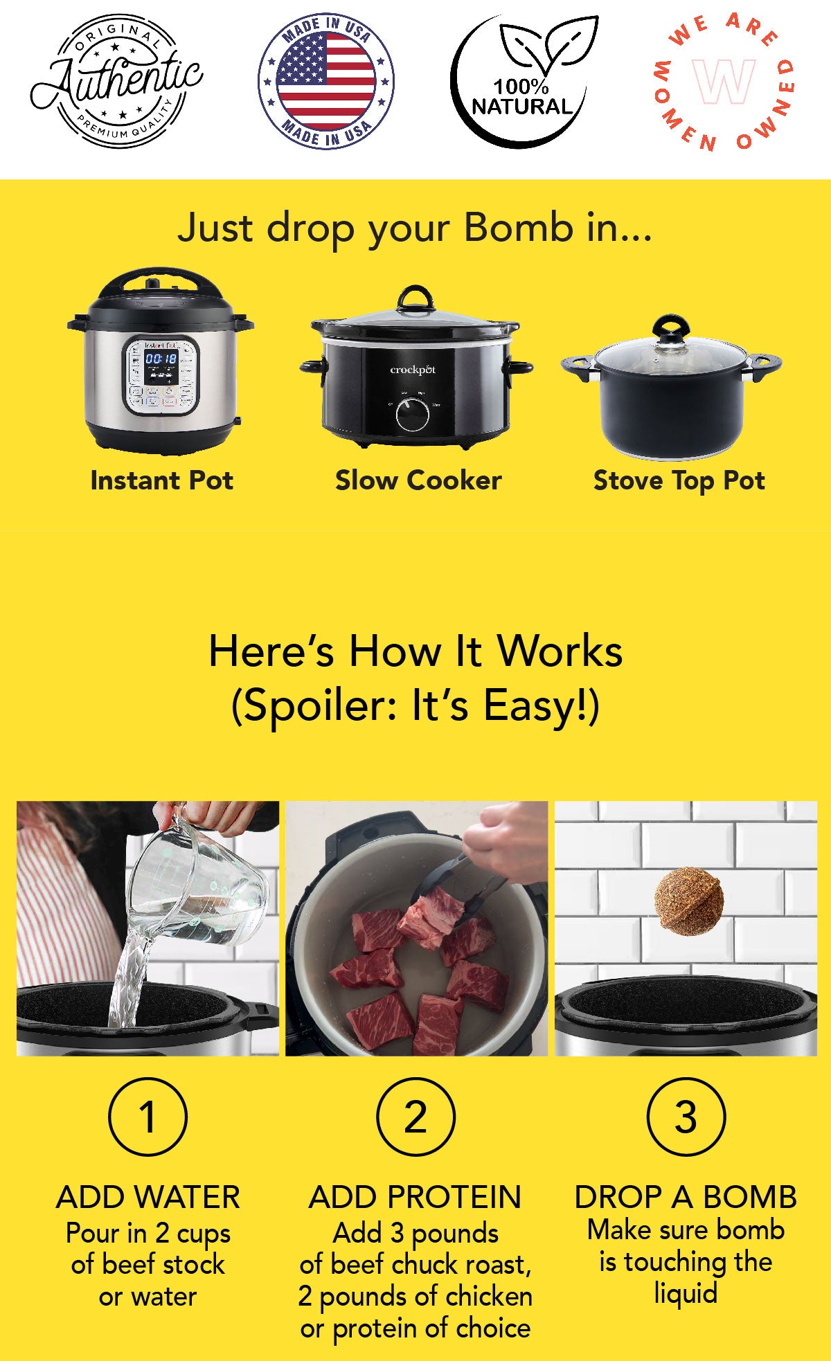 Barbacoa: 2 Bombs Per Jar, Feeds 18 People