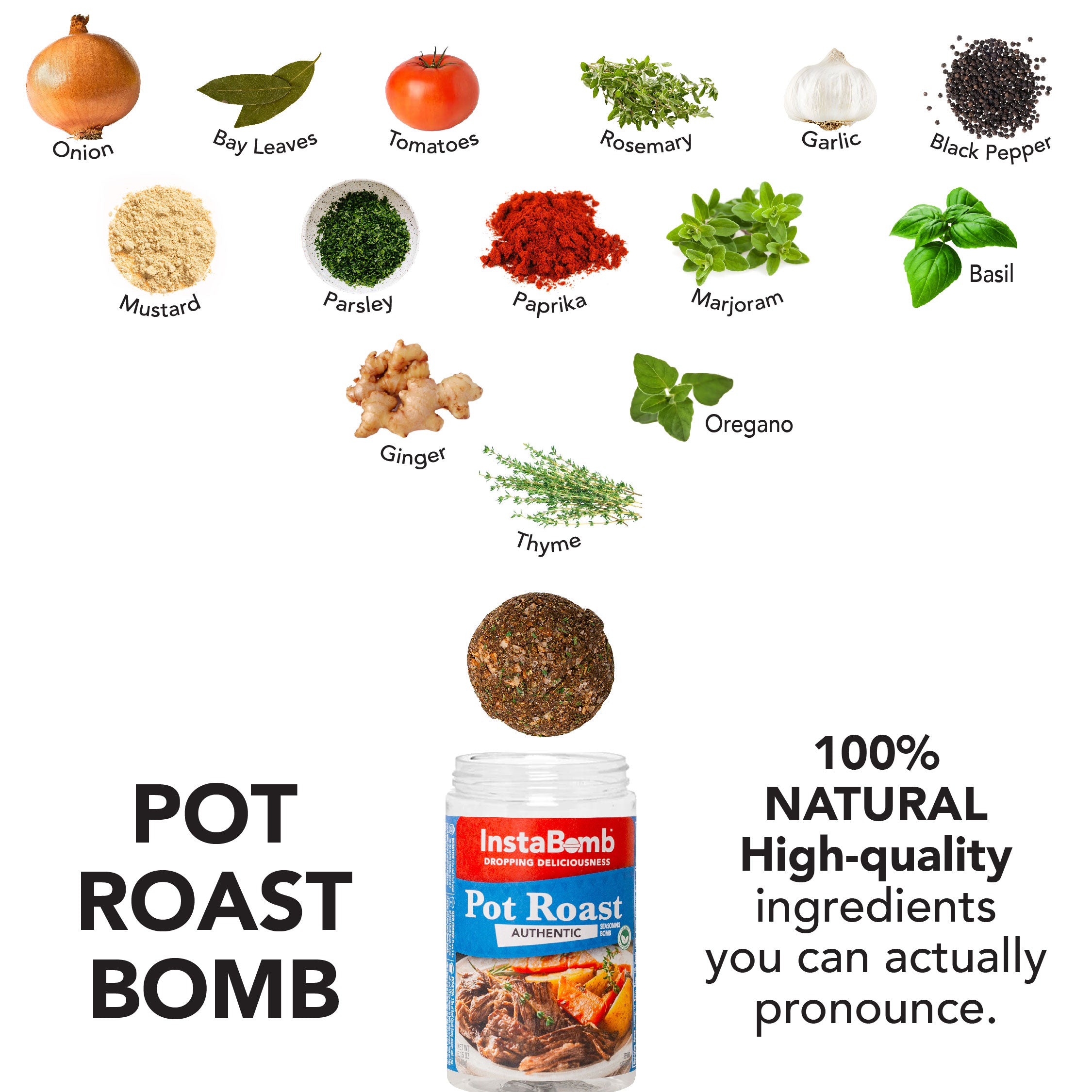 Pot Roast: 2 Bombs Per Jar, Feeds 12 People