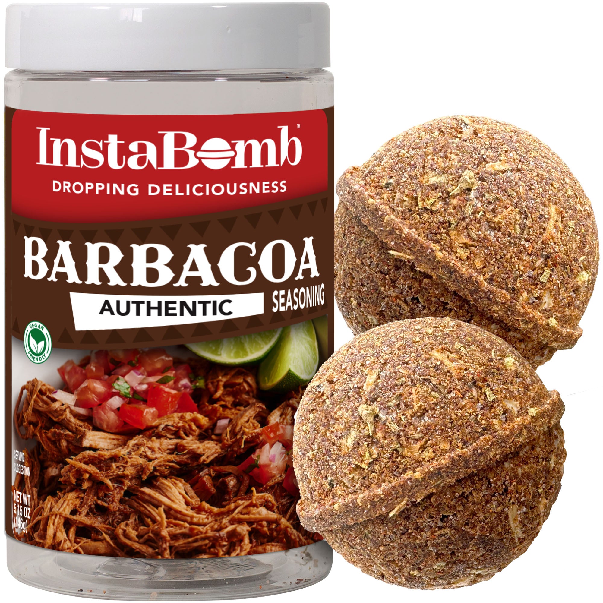 Barbacoa: 2 Bombs Per Jar, Feeds 18 People