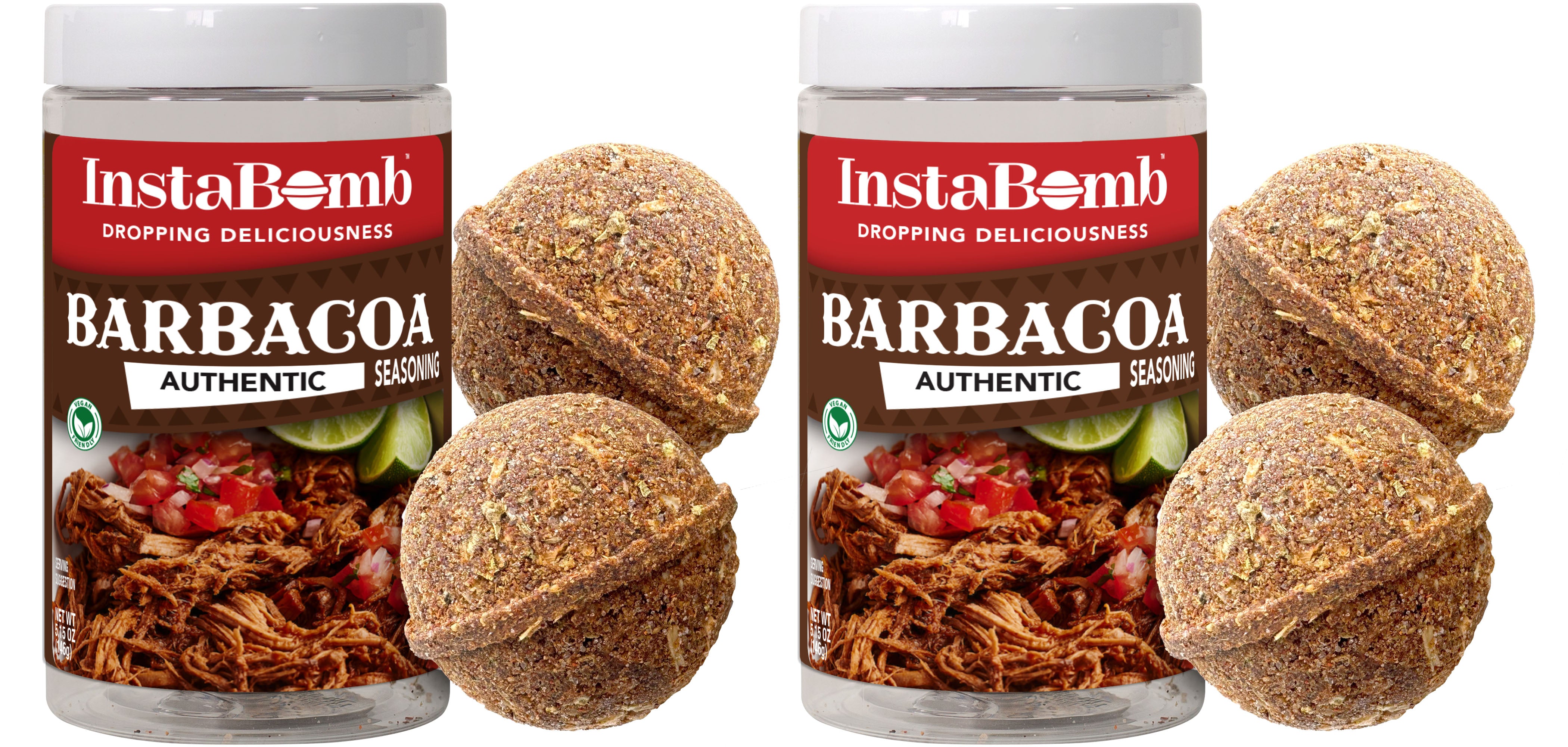 Barbacoa: 2 Bombs Per Jar, Feeds 18 People