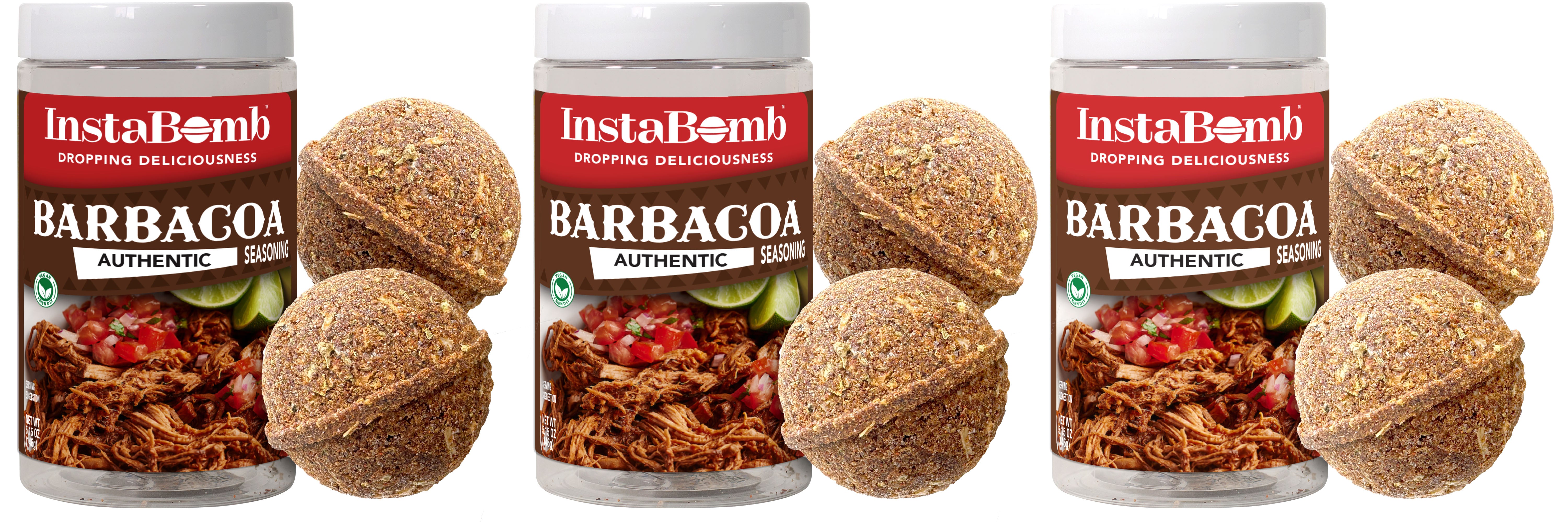 Barbacoa: 2 Bombs Per Jar, Feeds 18 People