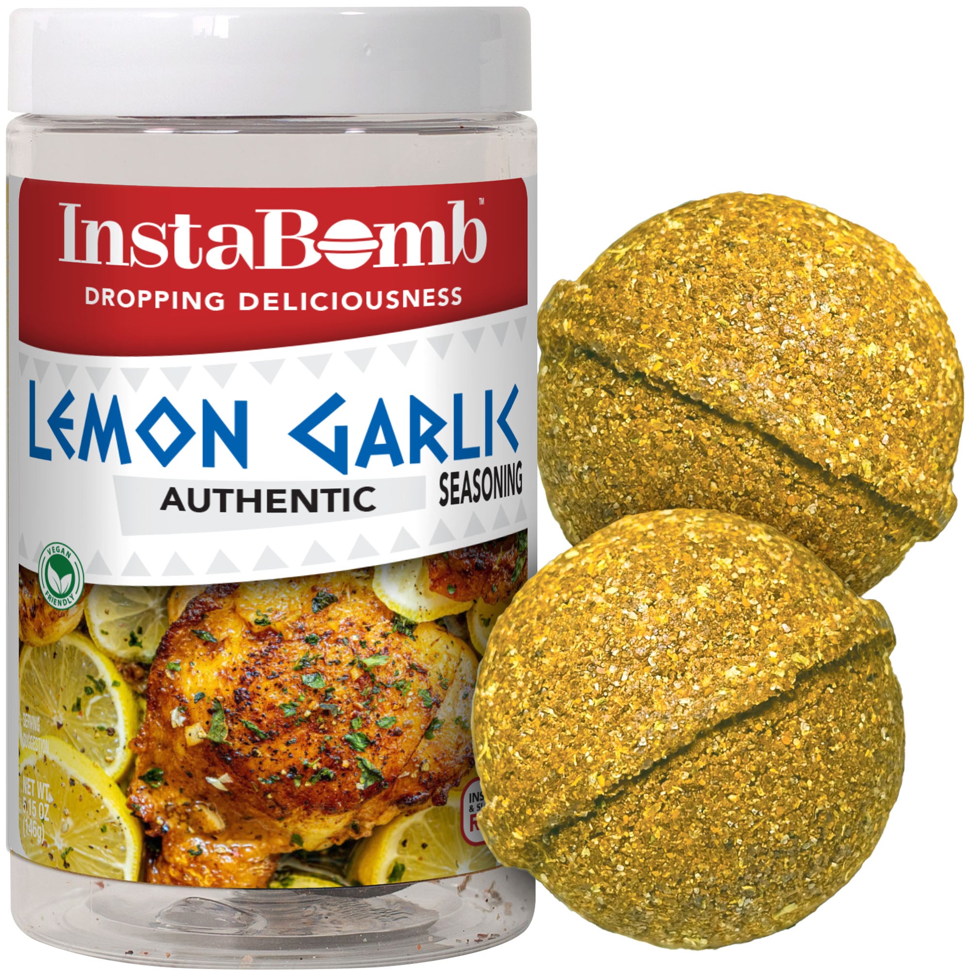 Lemon Garlic: 2 Bombs Per Jar, Feeds 16 People