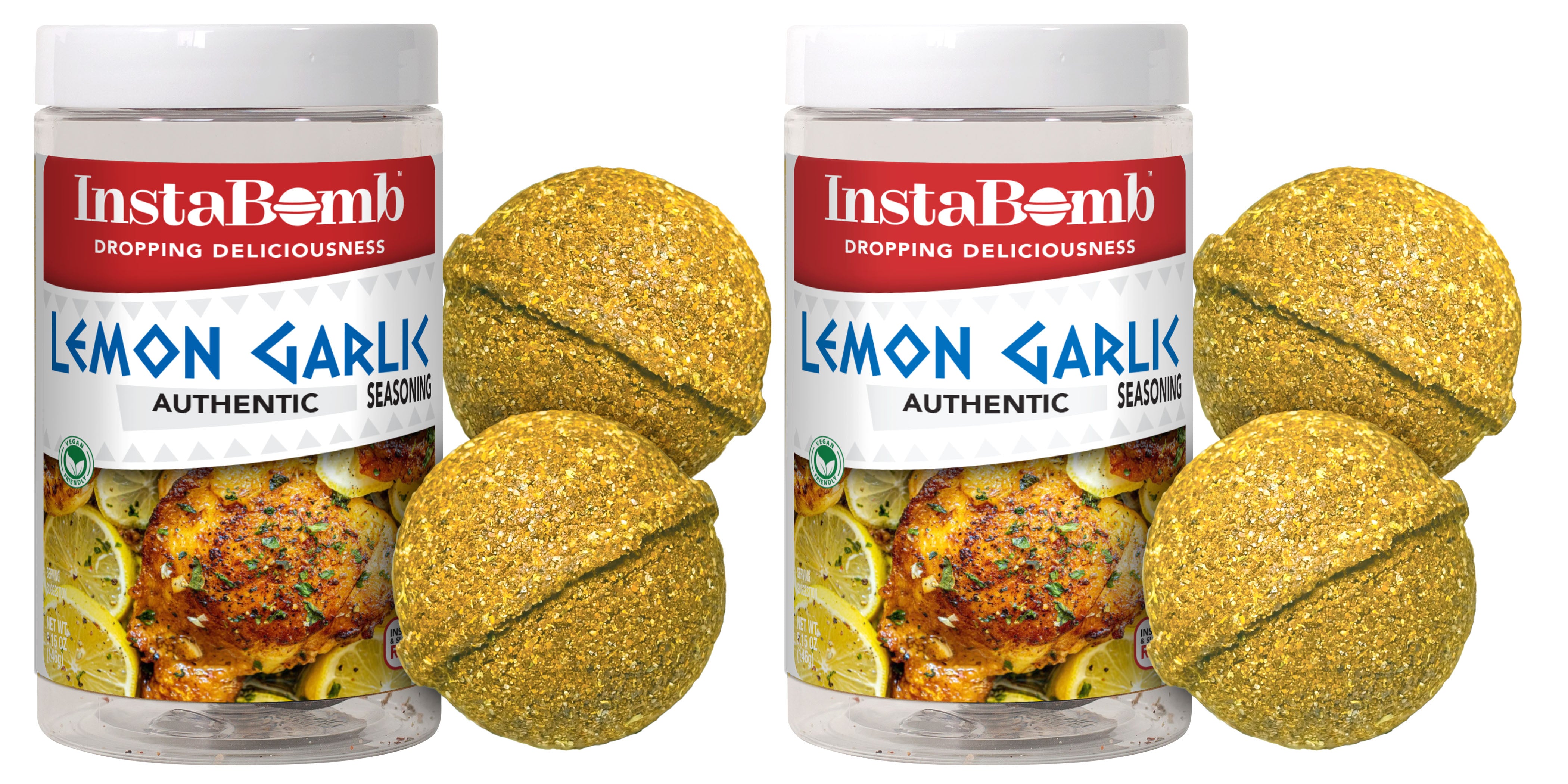 Lemon Garlic: 2 Bombs Per Jar, Feeds 16 People