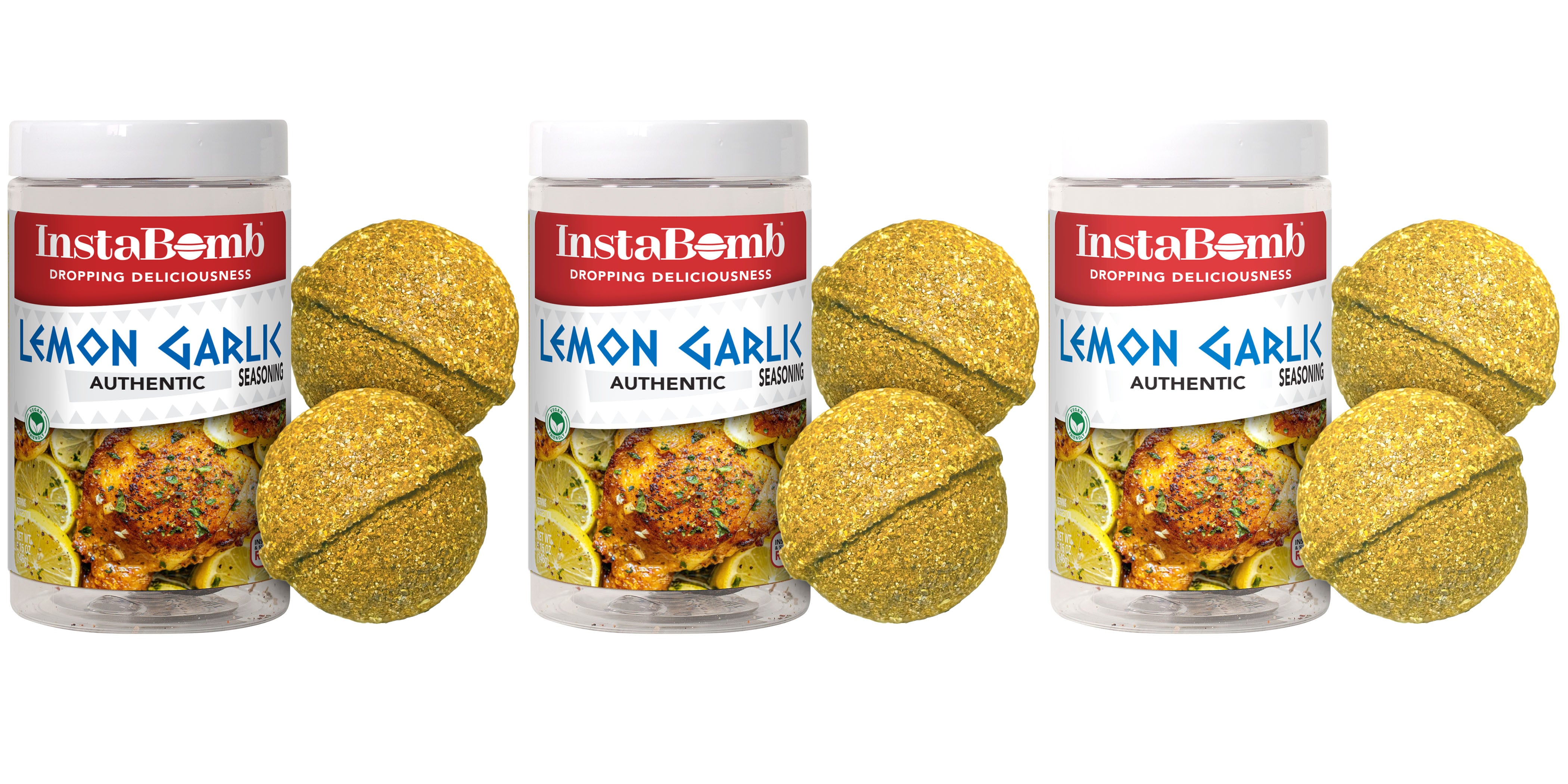 Lemon Garlic: 2 Bombs Per Jar, Feeds 16 People