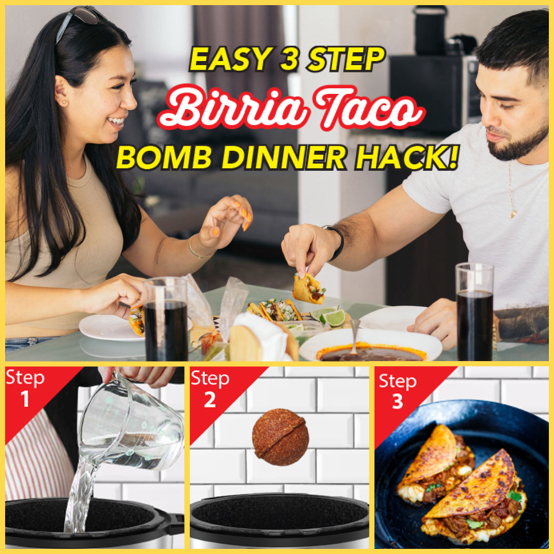 Birria: 2 Bombs Per Jar, Feeds 12 People