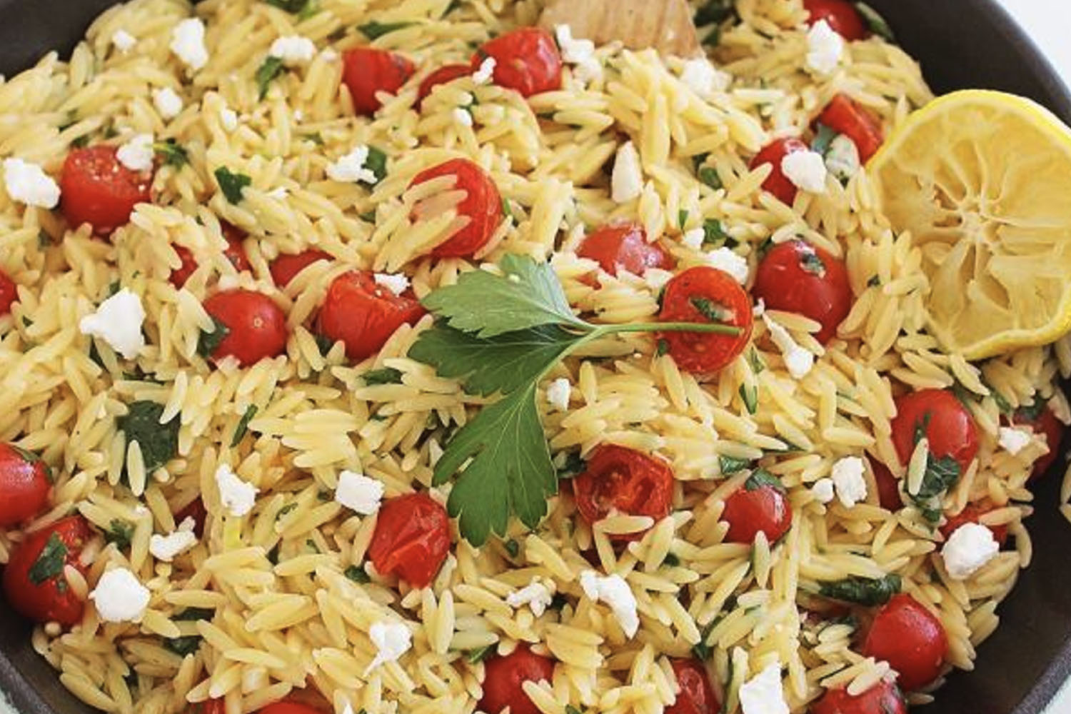 One Pan Greek Orzo